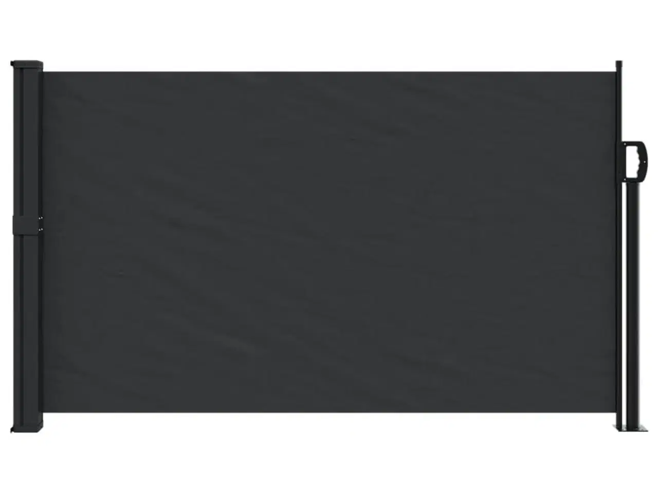 Billede 3 - Sidemarkise 117x300 cm sammenrullelig sort