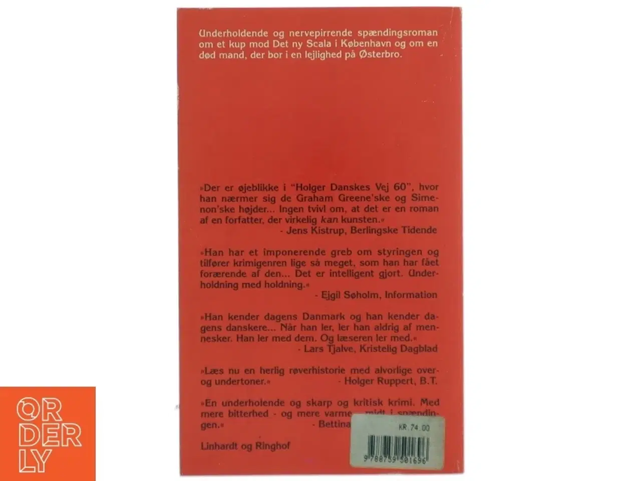 Billede 2 - Holger Danskes Vej 60 : den kugle som bar Mortens navn : roman af Johannes Møllehave (Bog)
