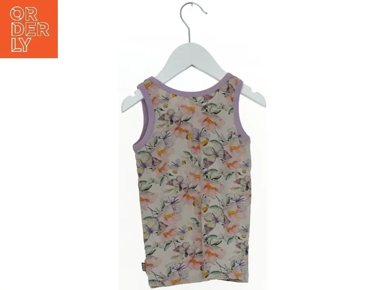 Billede 2 - Ærmeløs bluse med sommerfugleprint fra 8O8 (str. 92)