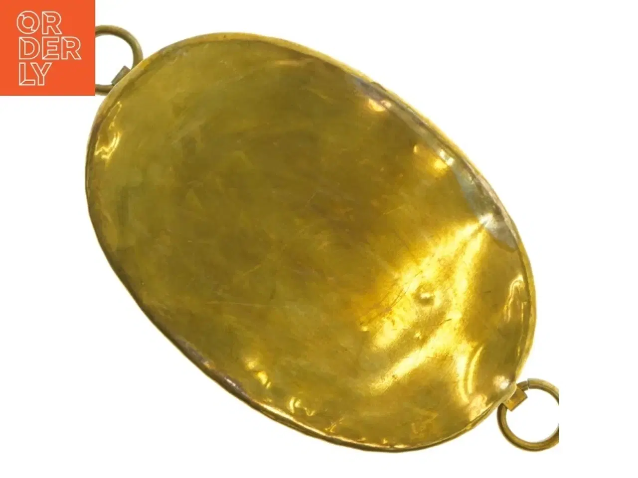 Billede 5 - Messingbakke med ringhåndtag (str. 26 x 17 x 9 cm)