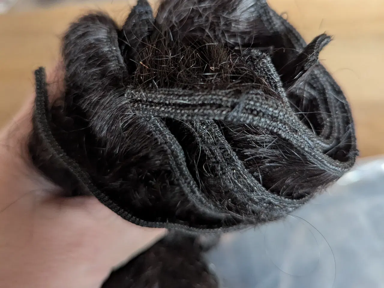 Billede 8 - Human virgin hair. Kinky krøl 86,36 cm.