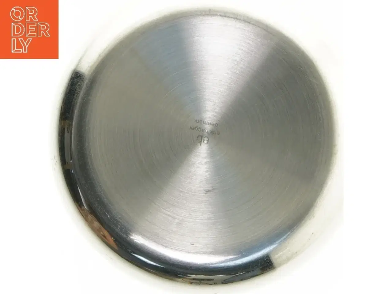 Billede 4 - Erik Bagger EB stål skål med hvid pude fra Georg Jensen (str. Ø 14,5 cm)