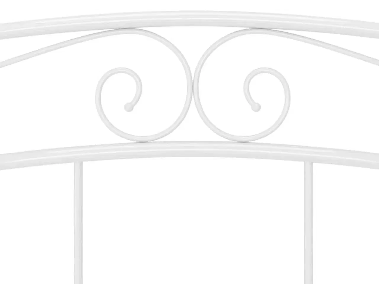 Billede 7 - Sengestel 140x200 cm metal hvid