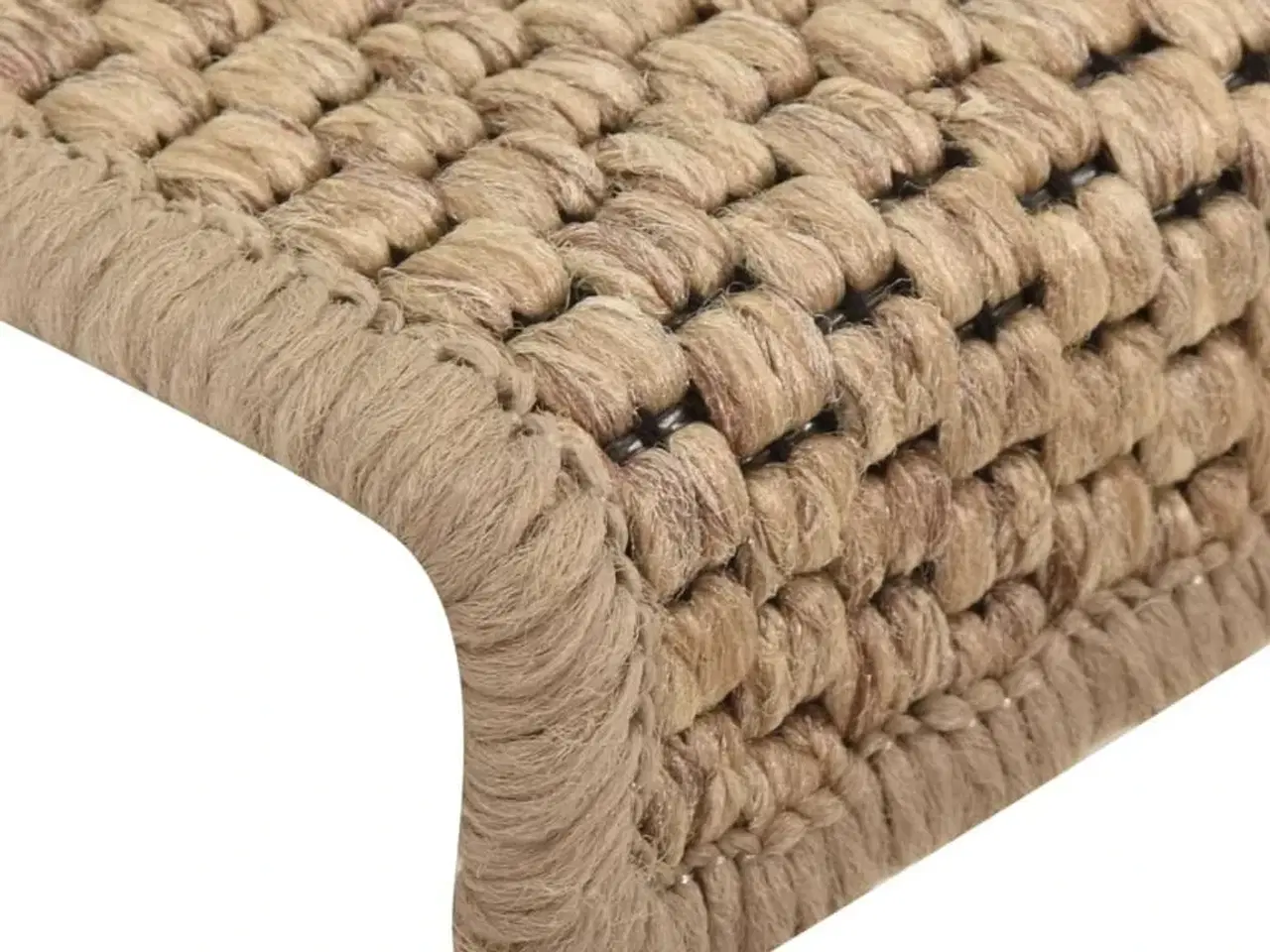 Billede 7 - Selvklæbende trappemåtter 15stk. 65x21x4cm sisal-look sandfarve