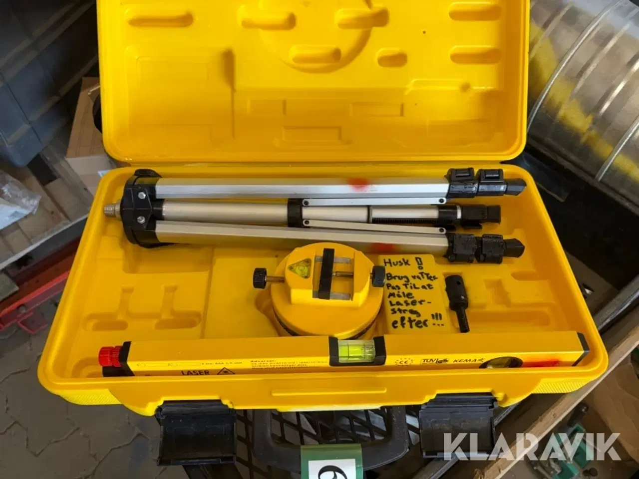 Billede 2 - Vaterpas med laser Kema