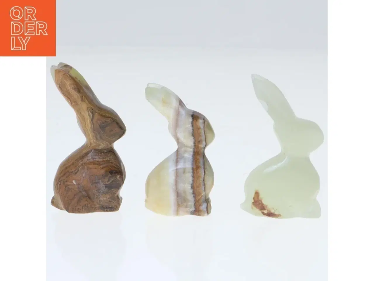 Billede 1 - Dekorative kaniner i sten (str. 5 cm. og 5,5 cm. og 6 cm)