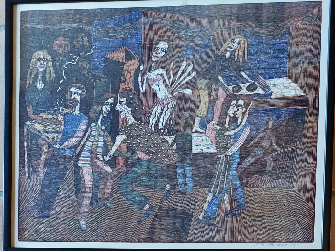 Billede 2 - SEPPO MATTINEN - original træsnit 