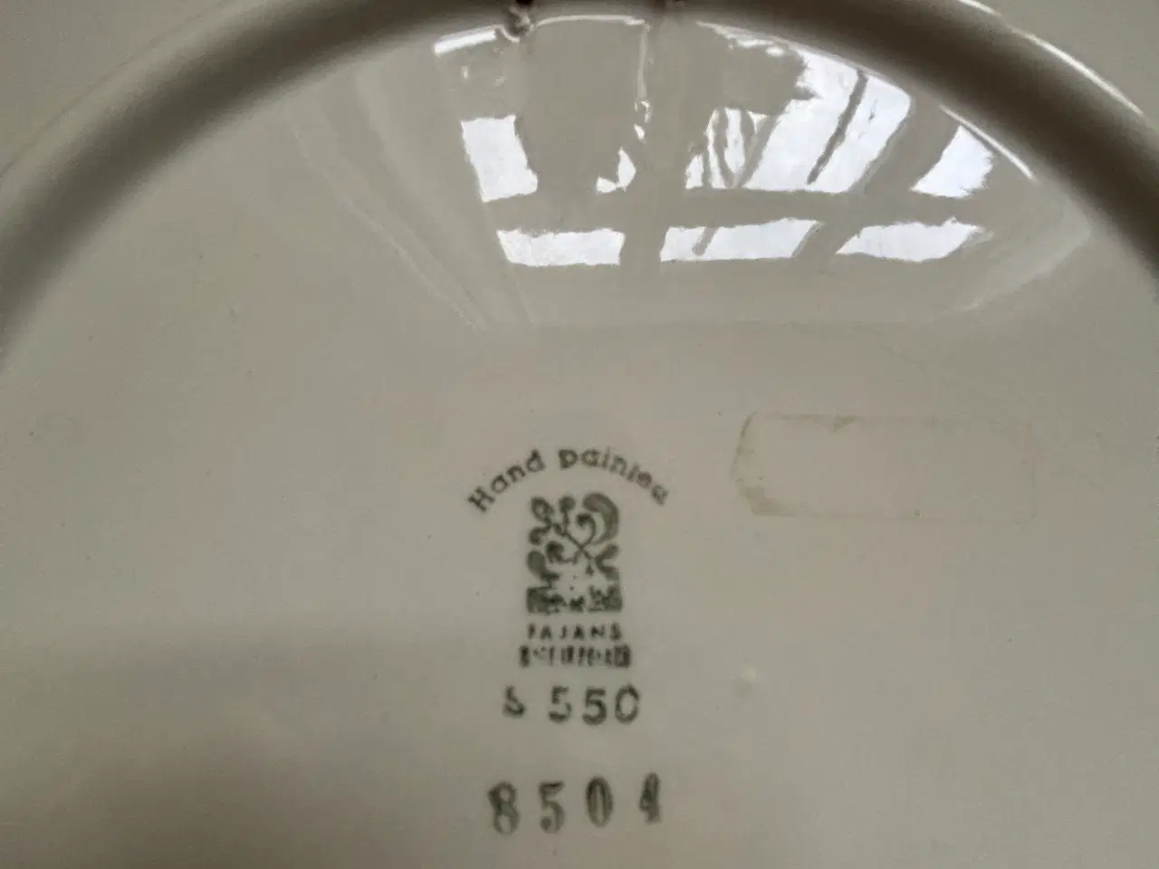 Billede 2 - Håndmalet porcelæns fad Ø30cm 