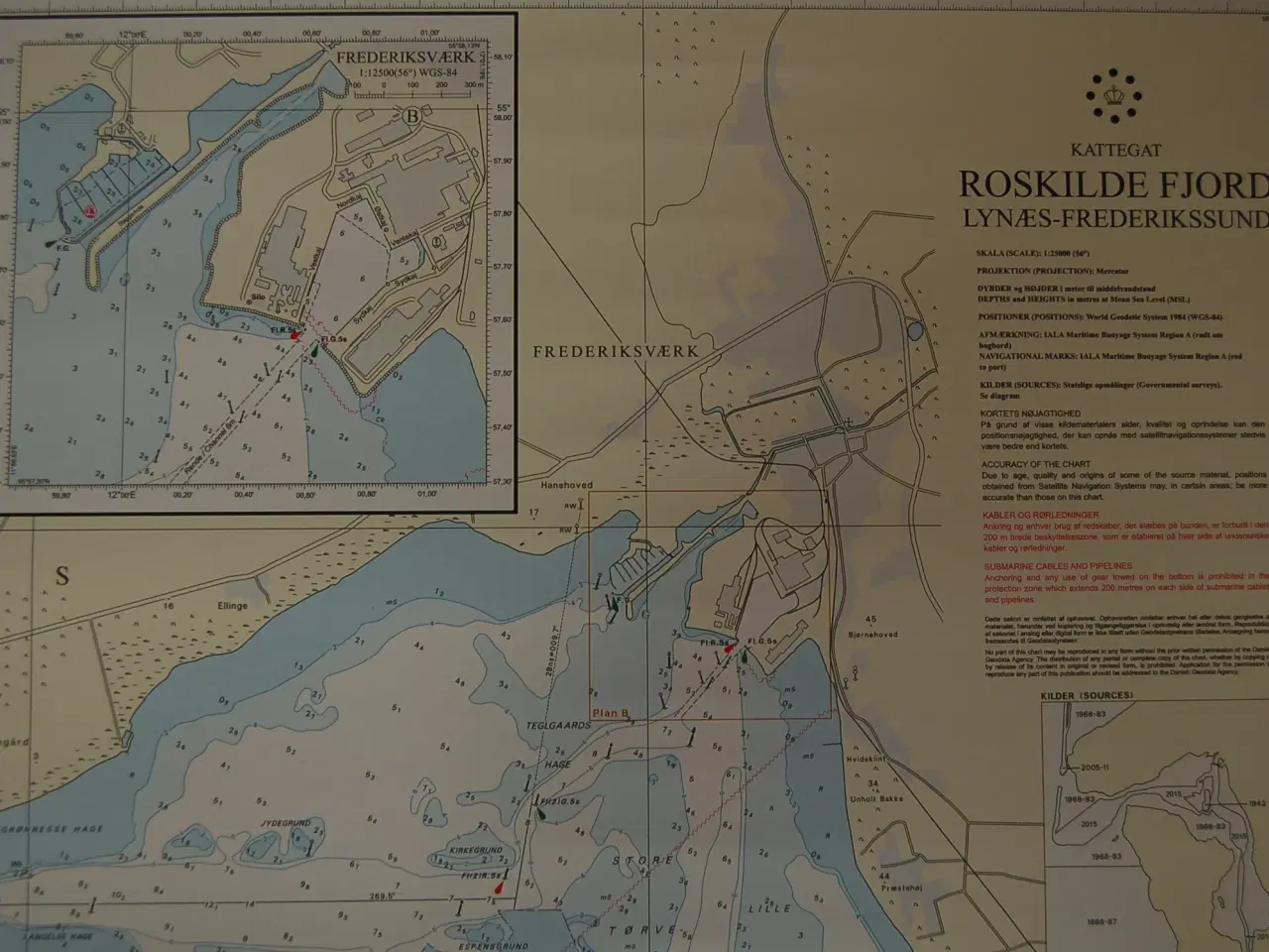 Billede 2 - Dansk Søkort 117 Roskilde Fjord-Lynæs-Frederikssun