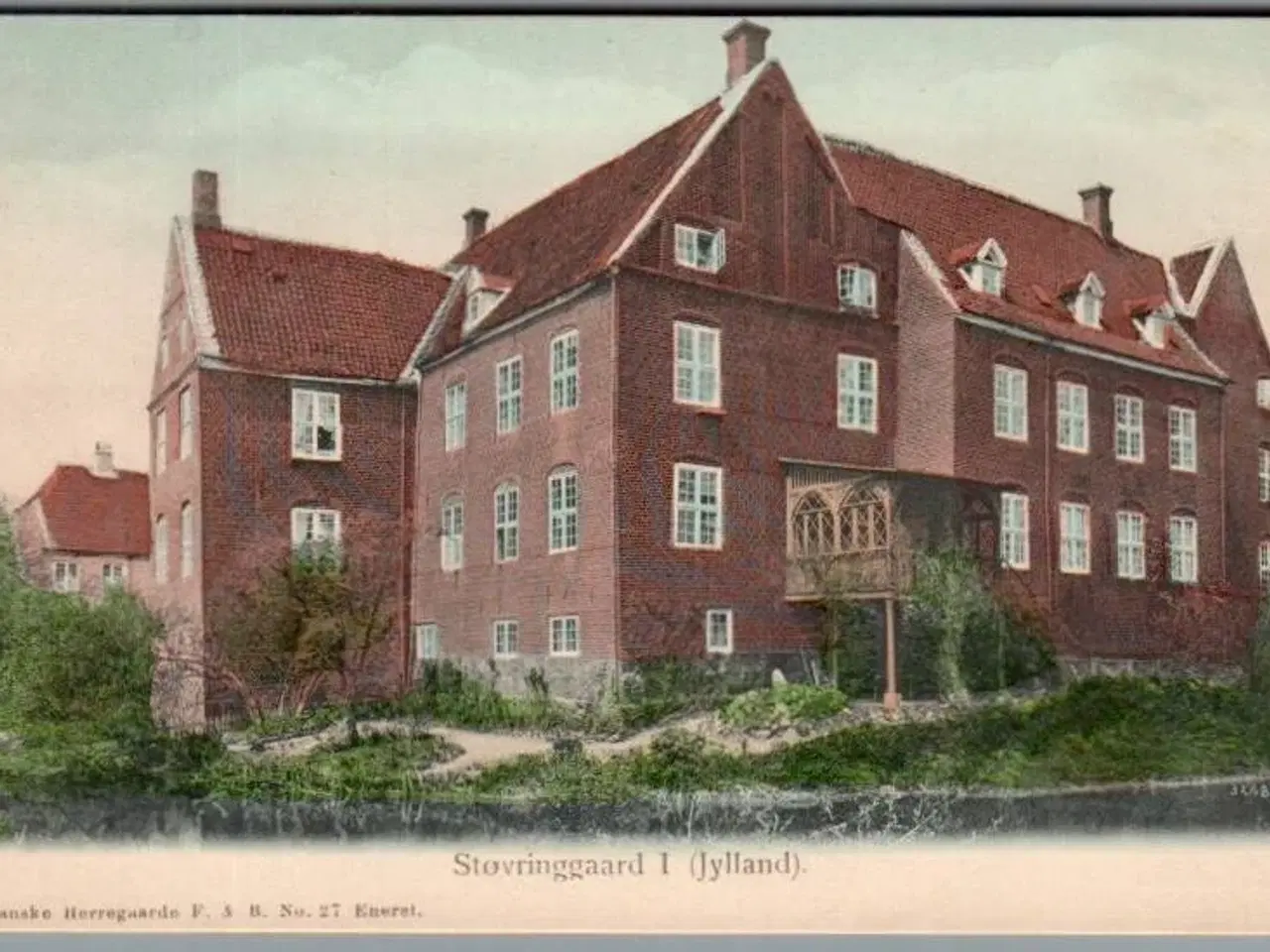 Billede 1 - Støvringgaard I  (Jylland) - Danske Herregaarde F&B 27 - Postkort - Ubrugt