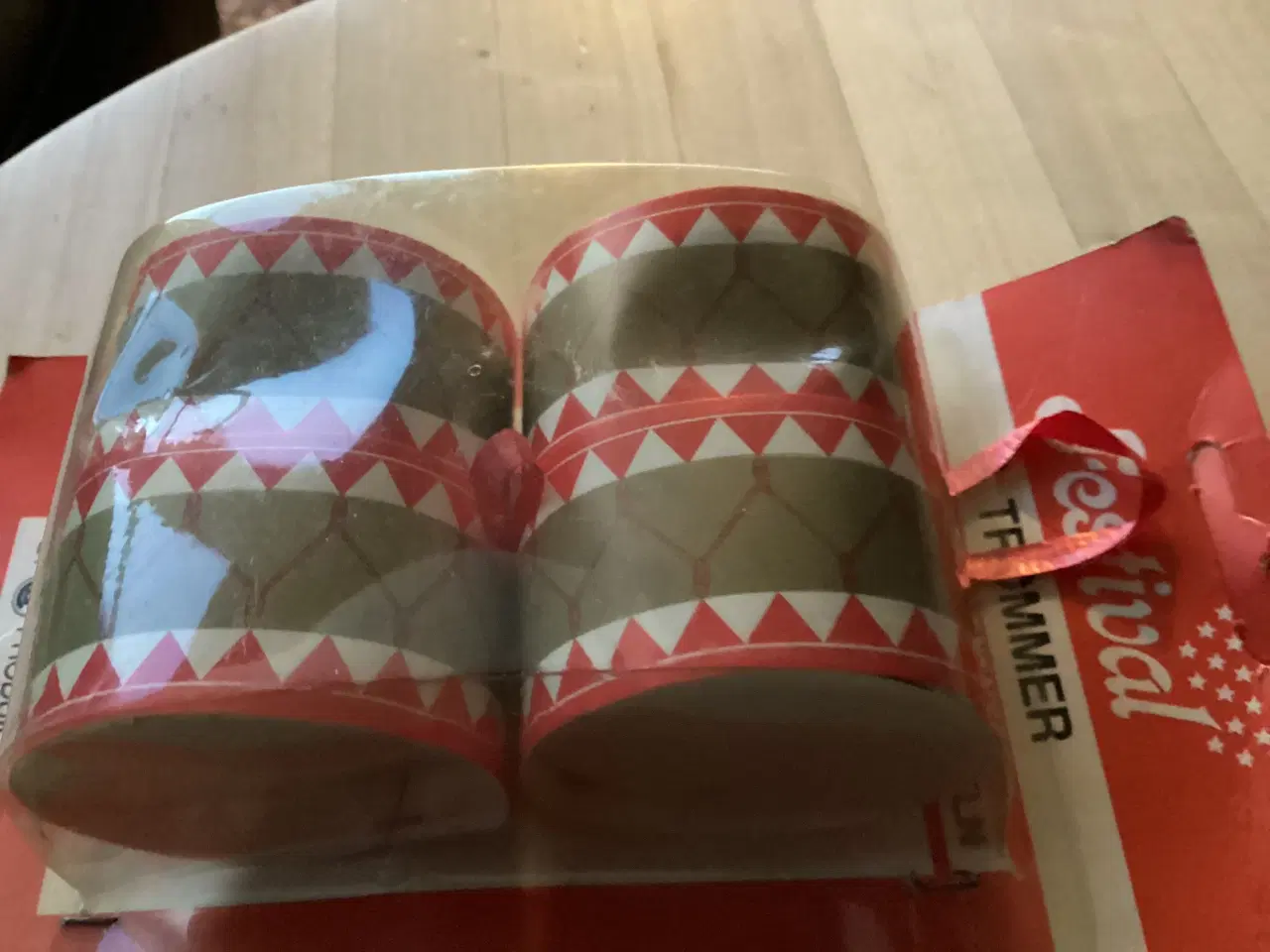 Billede 2 - 4 ældre juletræs pap trommer