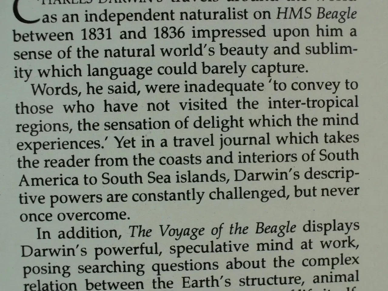 Billede 3 - the voyage of the beagle, by charles darwin, emne: