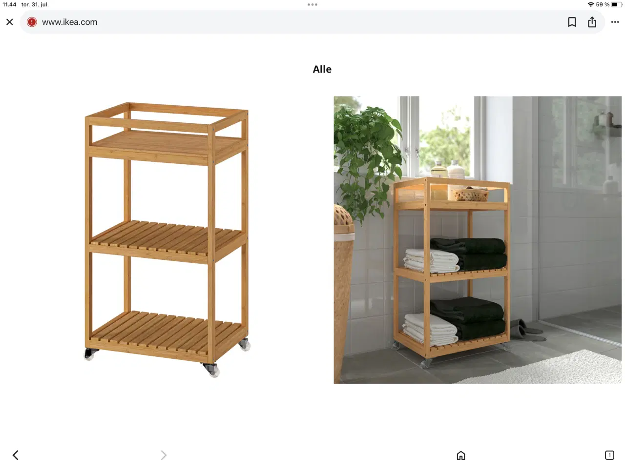 Billede 3 - Ikea rullebord