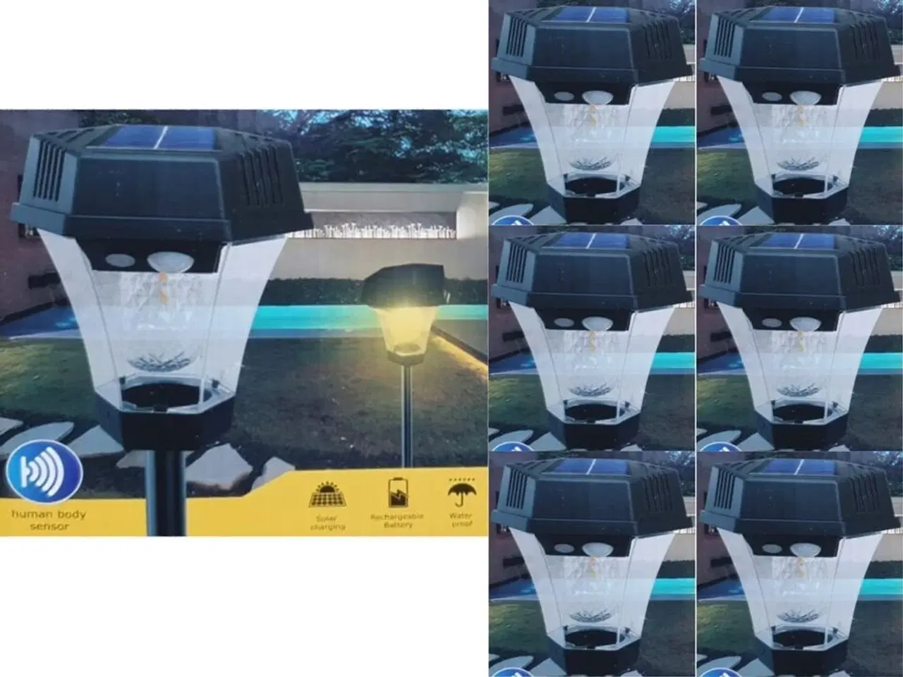 Billede 1 - 6 stk. Solar LED lampe.