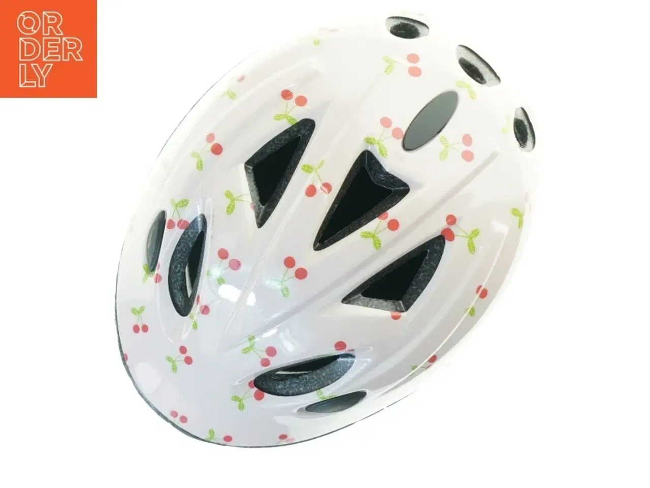 Billede 5 - Børnecykelhjelm med kirsebærmotiv (str. 47 til 53 cm)