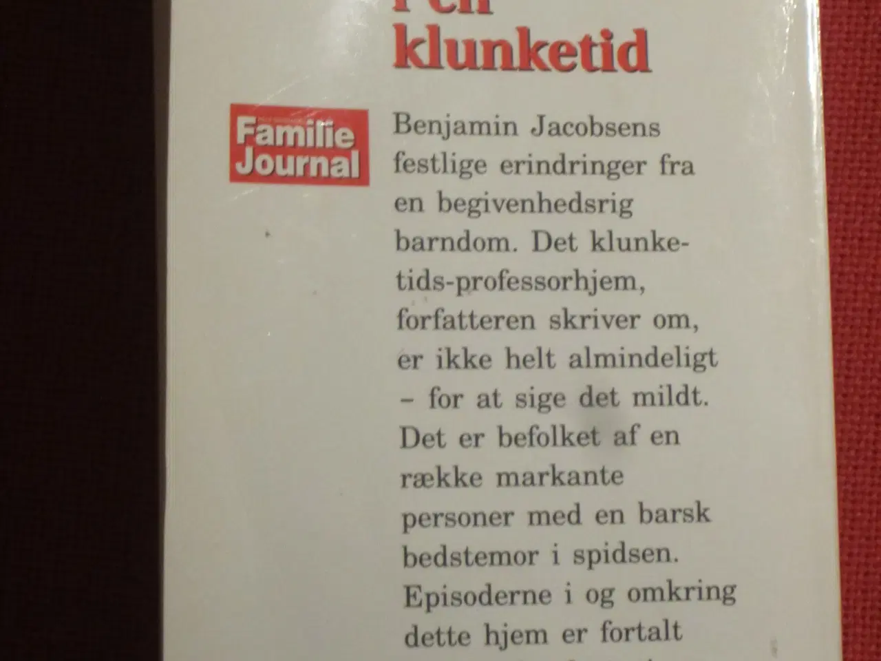 Billede 2 - Bogen "Midt i en klunketid" a