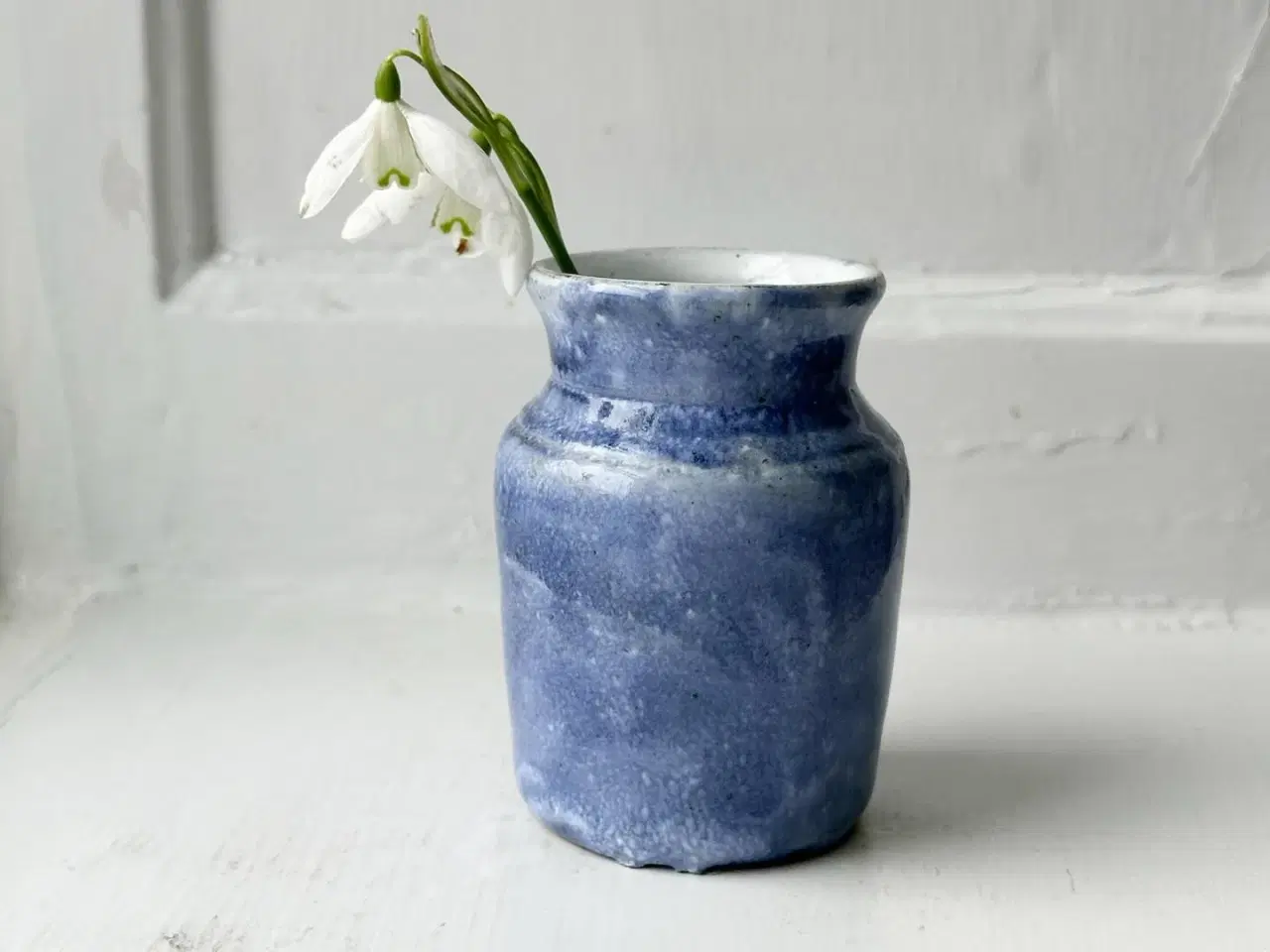 Billede 1 - Minivase af keramik, blå, Uganda