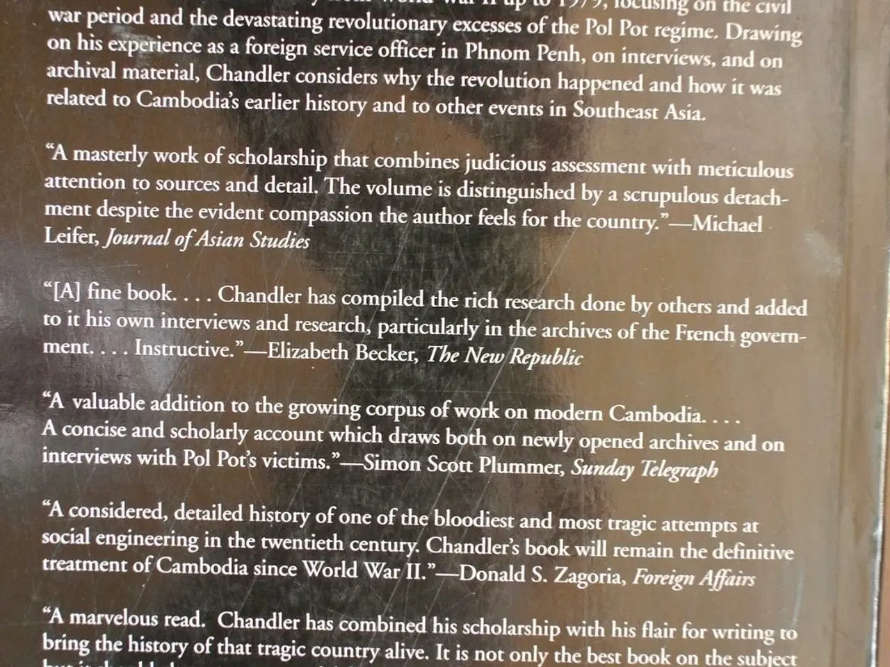 Billede 3 - the tragedy of cambodian history, by david p. chan