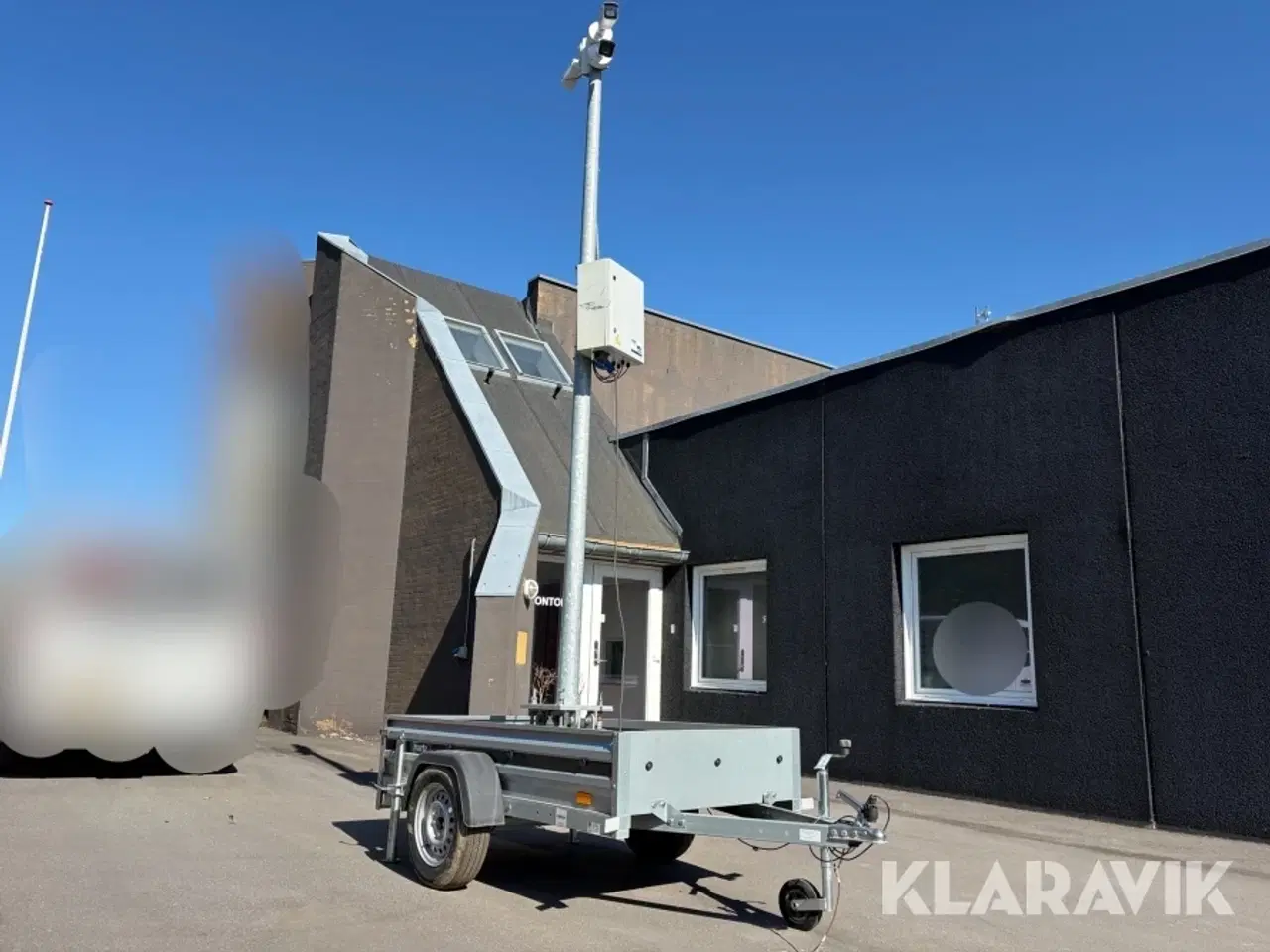 Billede 2 - Overvågningssystem Hikvision mobil byggepladssikring på Martz trailer 750