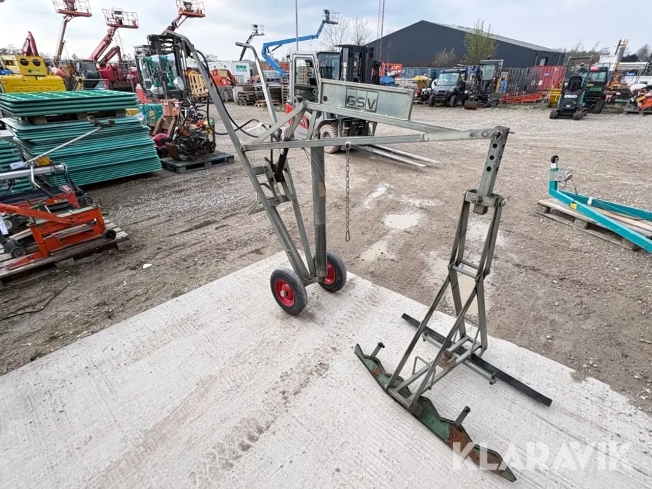 Billede 2 - Fliseløfter / vogn