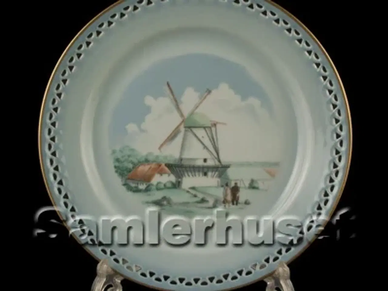 Billede 1 - Danmarksstellet Tallerken Flad 21 cm. Dybbøl Mølle.