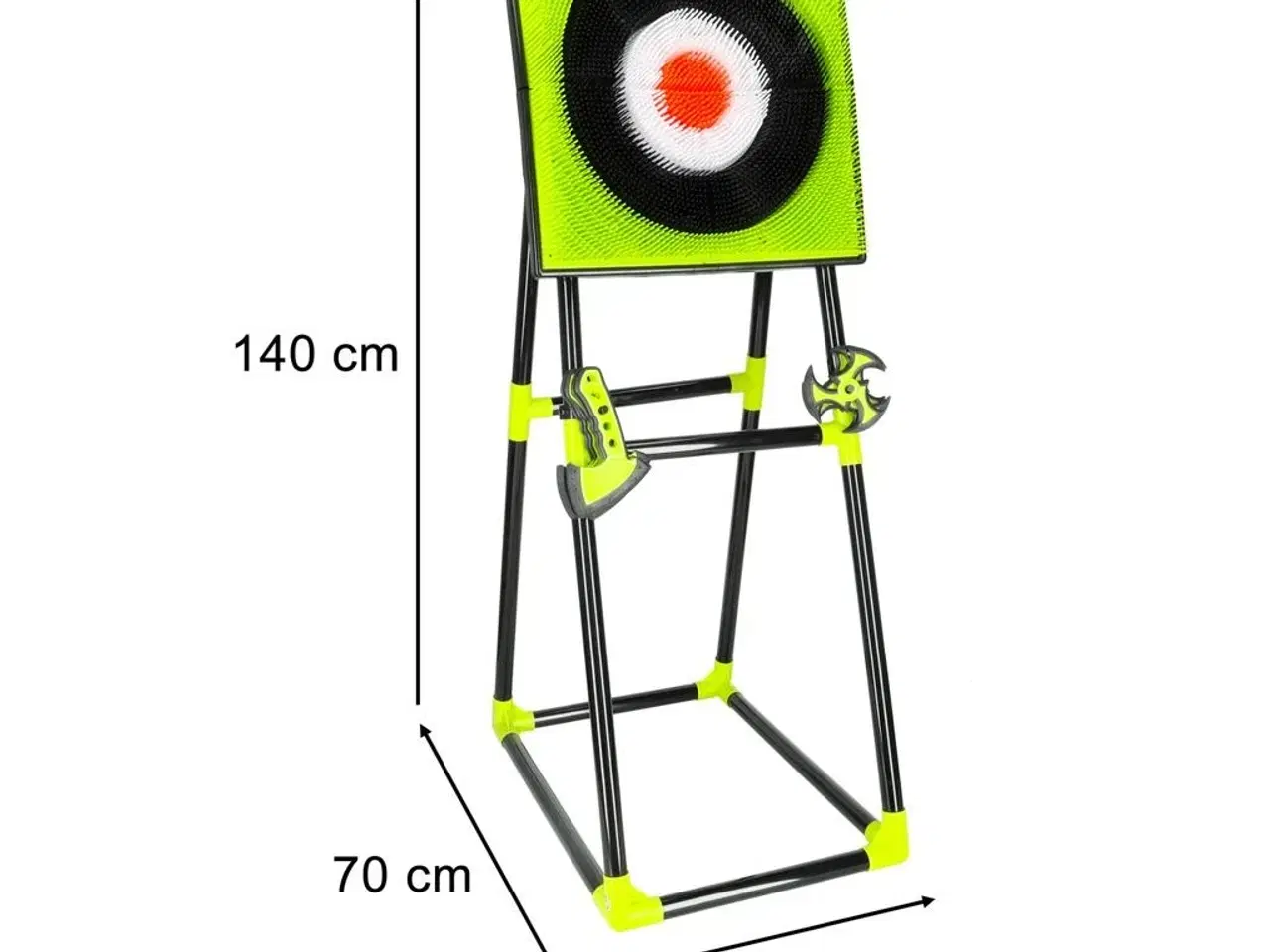 Billede 9 - Kastemål med silikoneøkser til børn – dartskive på stativ