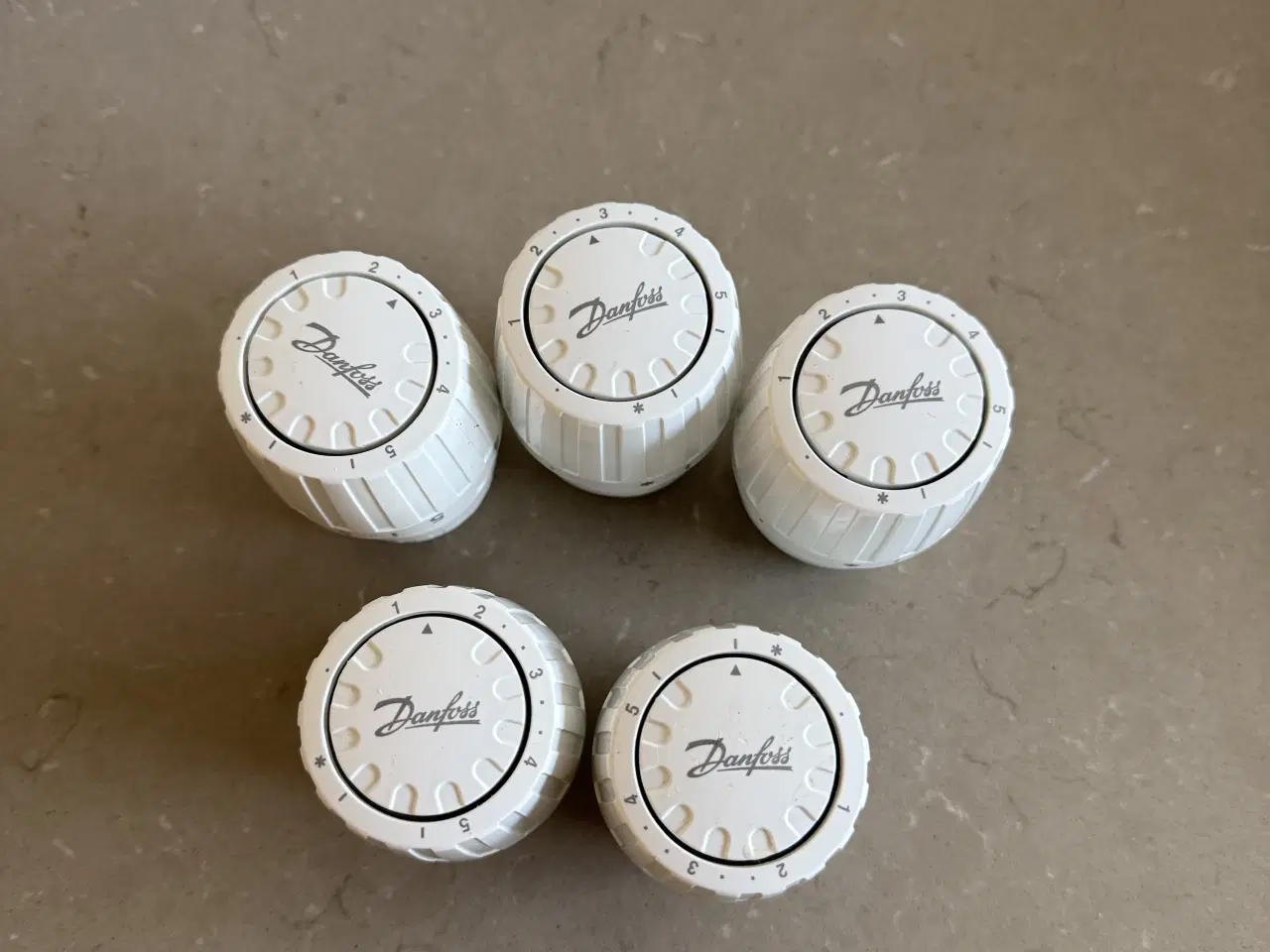 Billede 1 - Danfoss termostater (5 stk)