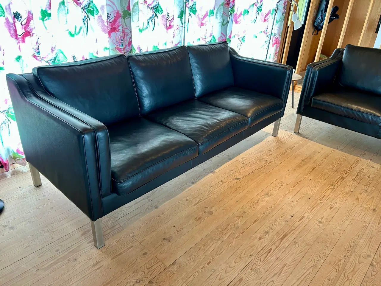 Billede 3 - Lædersofa 3 + 2 personer 