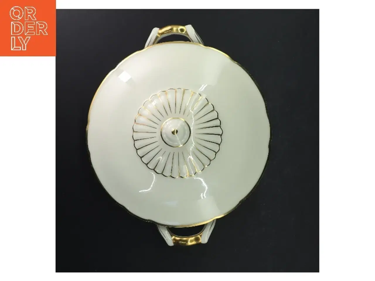 Billede 3 - Porcelæns suppe terrin med låg og håndtag fra KPM (str. 21,5 cm i diameter)