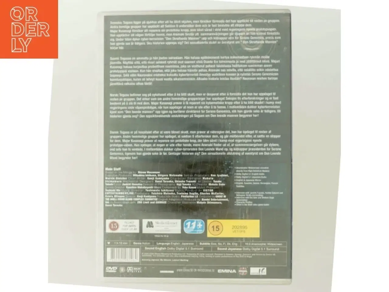 Billede 3 - Ghost in the Shell: Stand Alone Complex med Atsuko Tanaka (DVD)