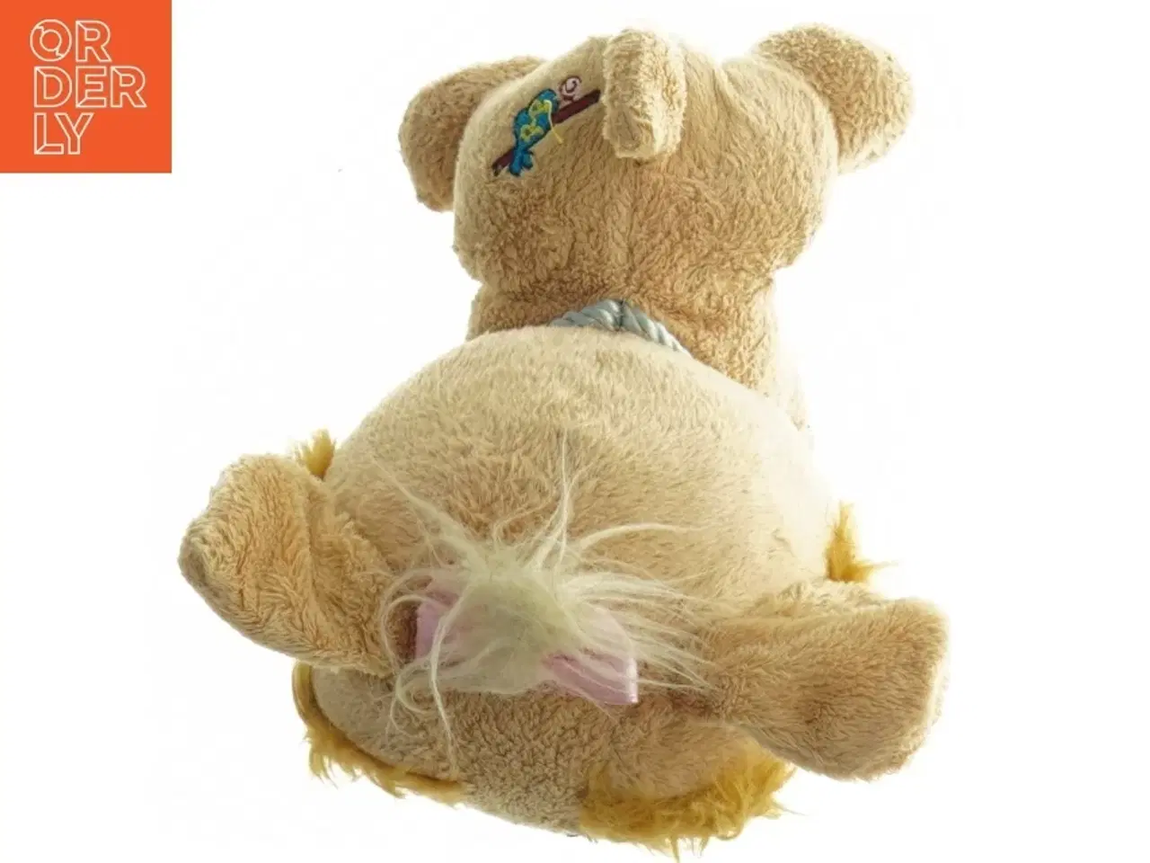 Billede 6 - Tøjdyr hund med halsbånd (str. 16 cm)