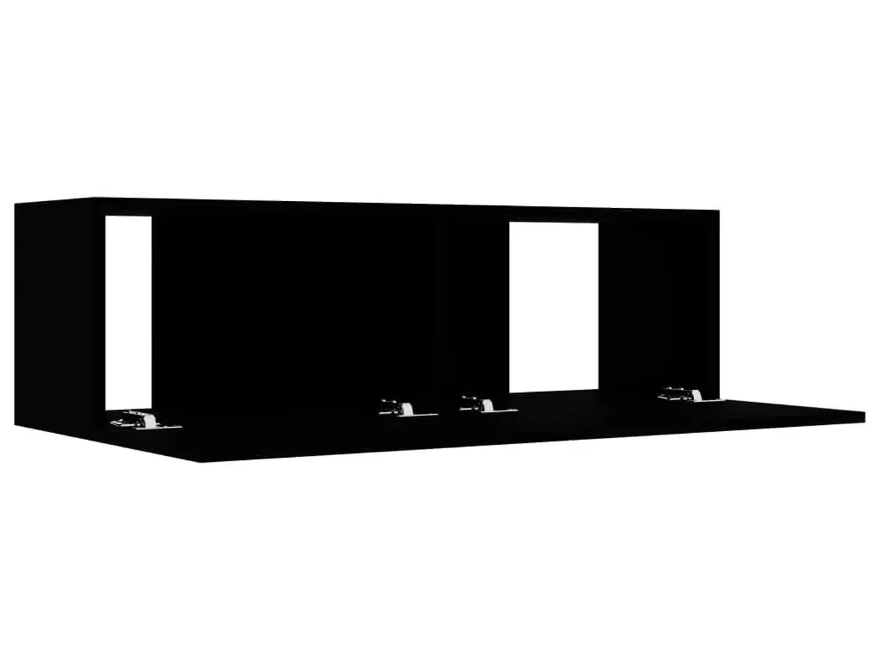 Billede 5 - Tv-bord 100x30x30 cm konstrueret træ sort