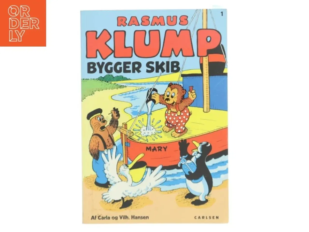 Billede 1 - Rasmus Klump bygger skib af Carla og Vilh. Hansen (Bog)