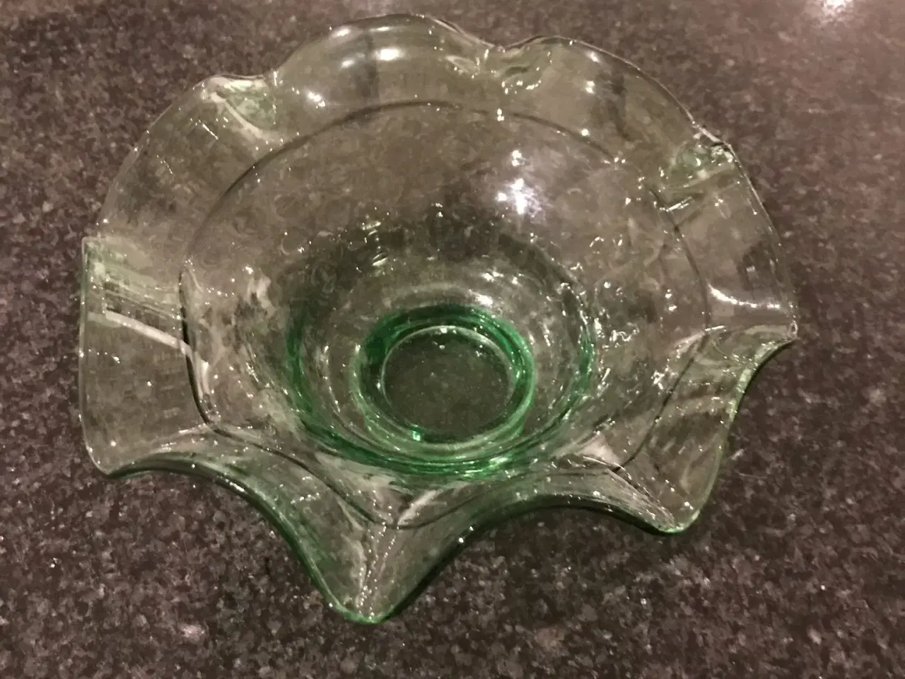 Billede 2 - Glas skål grøn