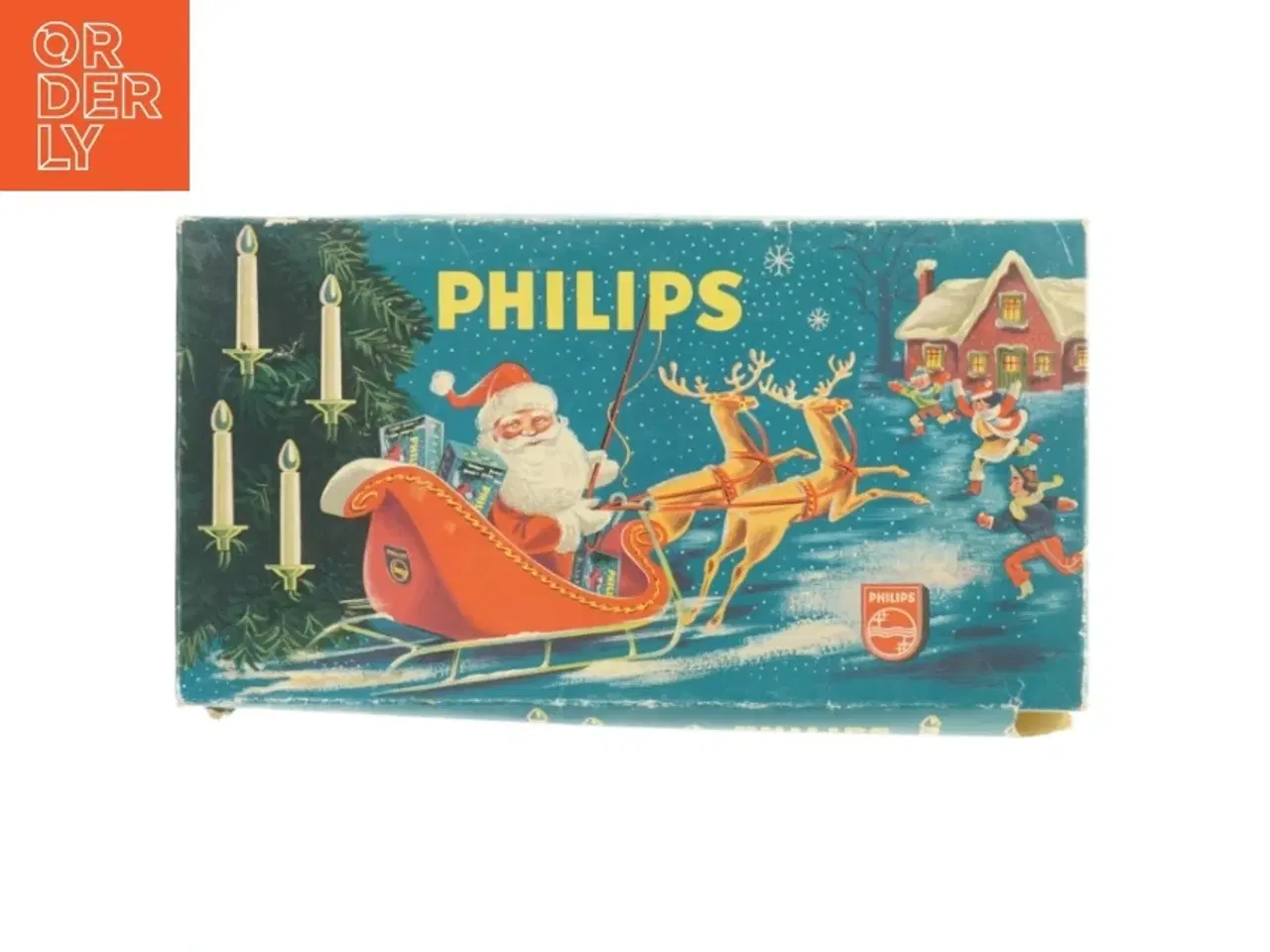 Billede 1 - Vintage julelys i original æske fra Philips (str. 210-240V )