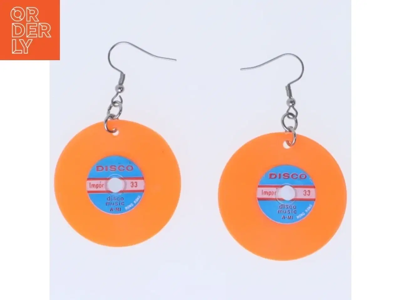 Billede 2 - Disco vinyl-øreringe (str. Ø 40 mm)