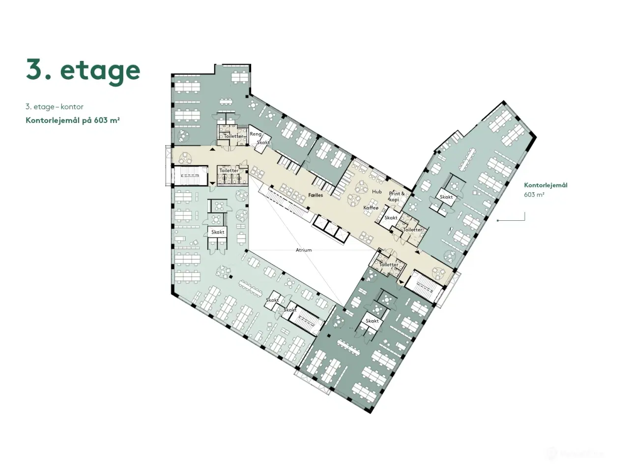 Billede 19 - 603 m² kontor med fællesfaciliteter og metro til døren