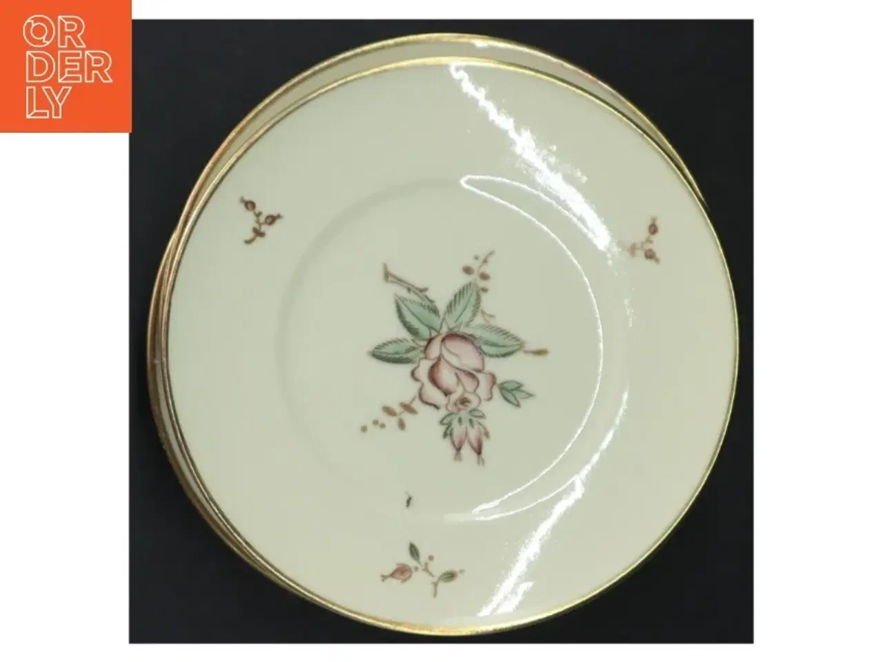 Billede 6 - Porcelænstallerkener med blomstermotiv fra B&G