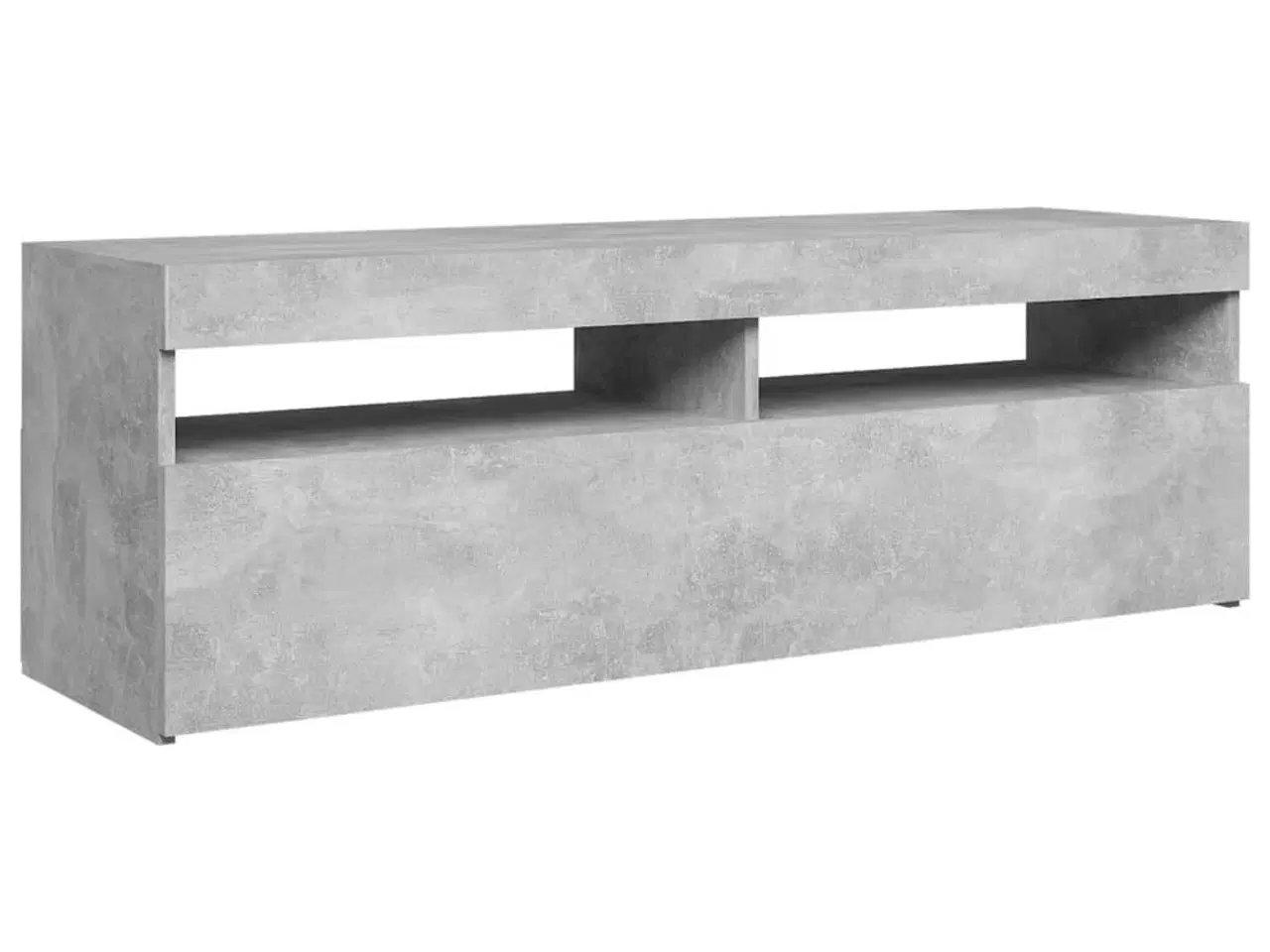 Billede 7 - Tv-bord med LED-lys 120x35x40 cm betongrå