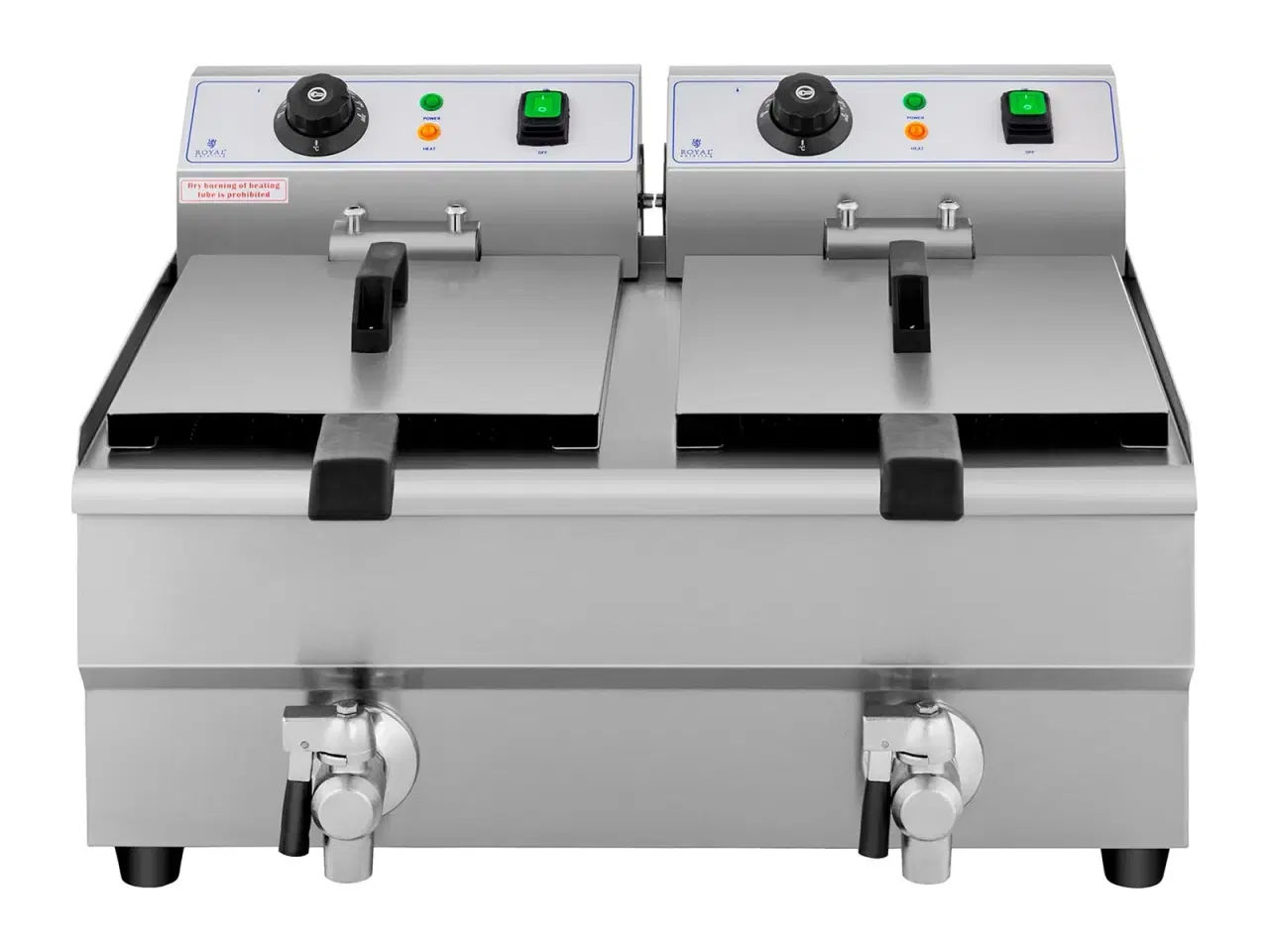 Billede 5 - Dobbelt Frituregryde 2x 10 Liter – med afløbshane