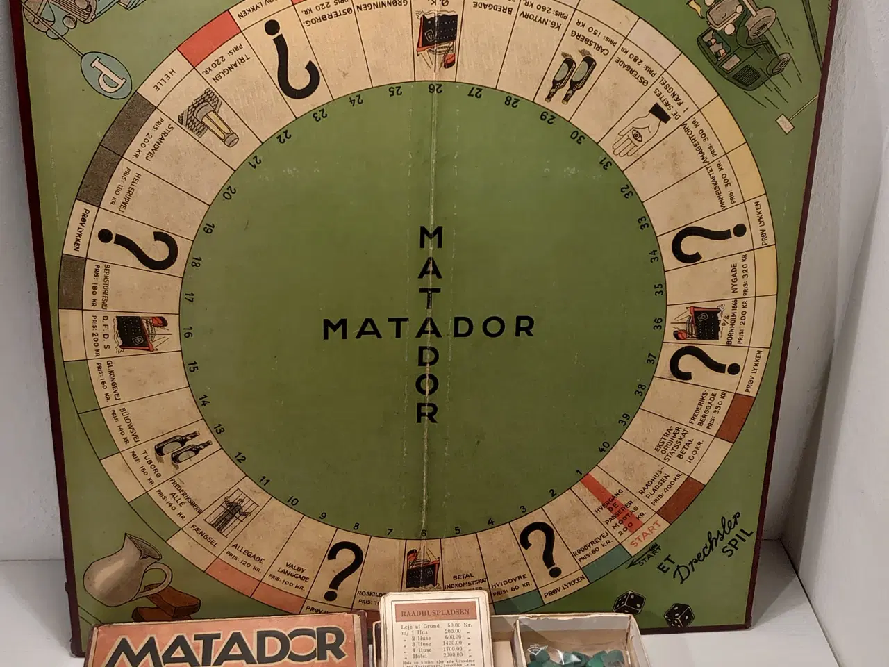 Billede 2 - Matadorspil fra før 1948, komplet m. metalbiler