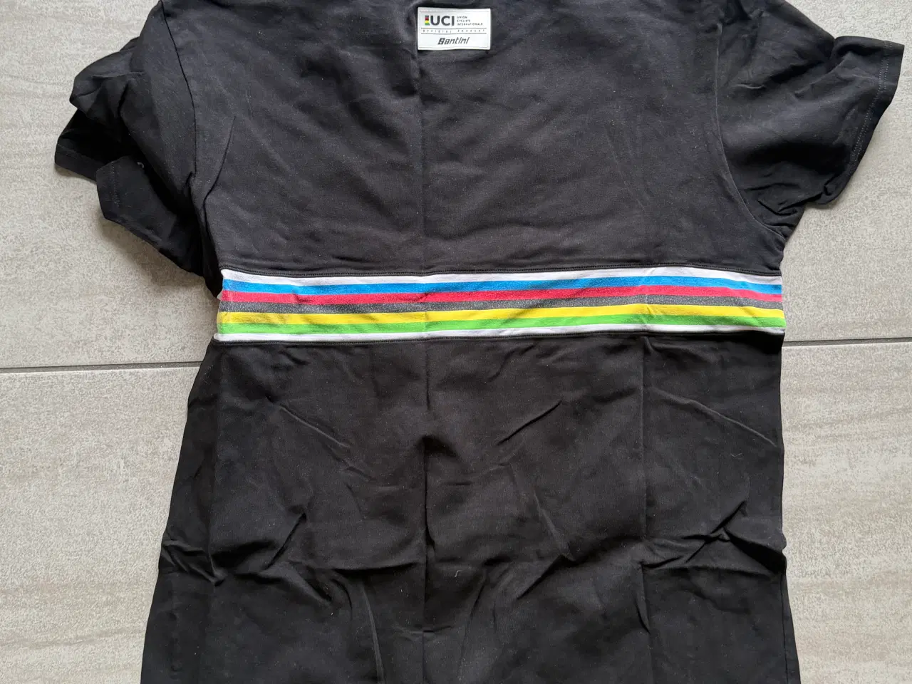 Billede 3 - Santini Casual Cykeltrøje VM striberne