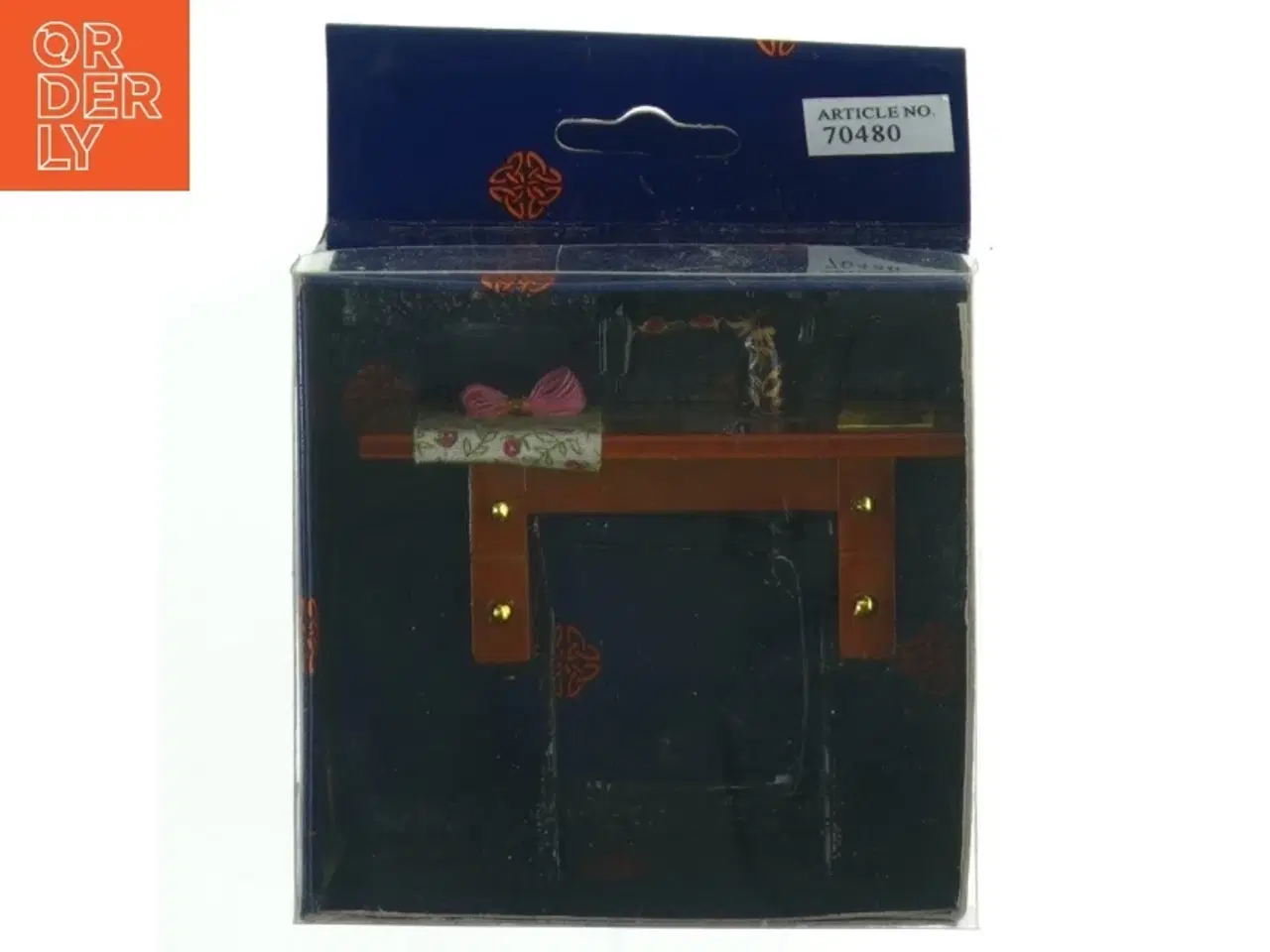 Billede 1 - Miniature dukkehus skrivebord fra Vega (str. 9x8,5 cm)