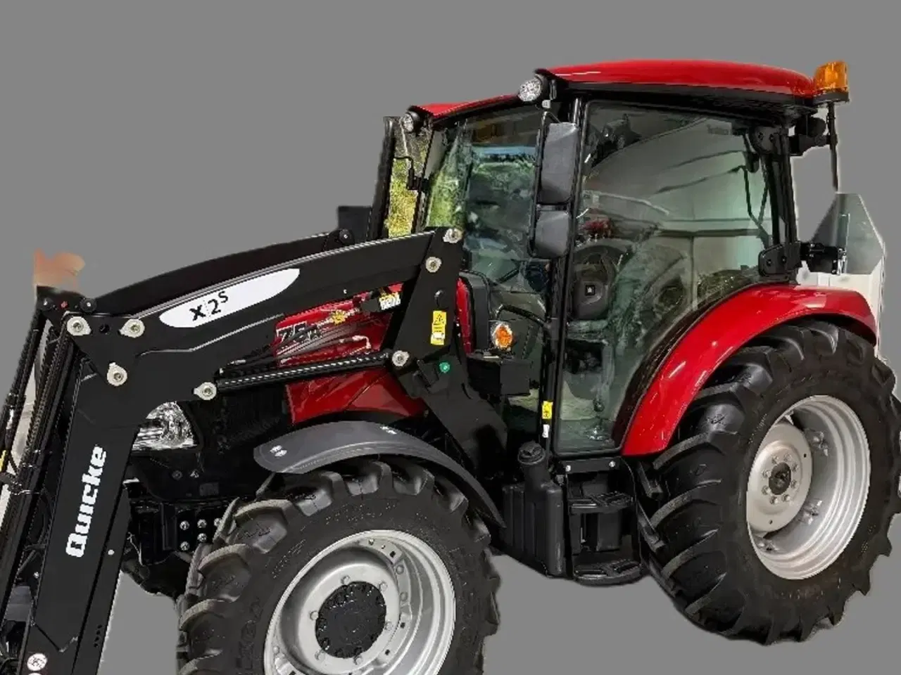 Billede 2 - Case IH Farmall 75 A Med Quicke frontlæsser med Euroskifte, 3die funktion og dæmper, samt og brede hjul.