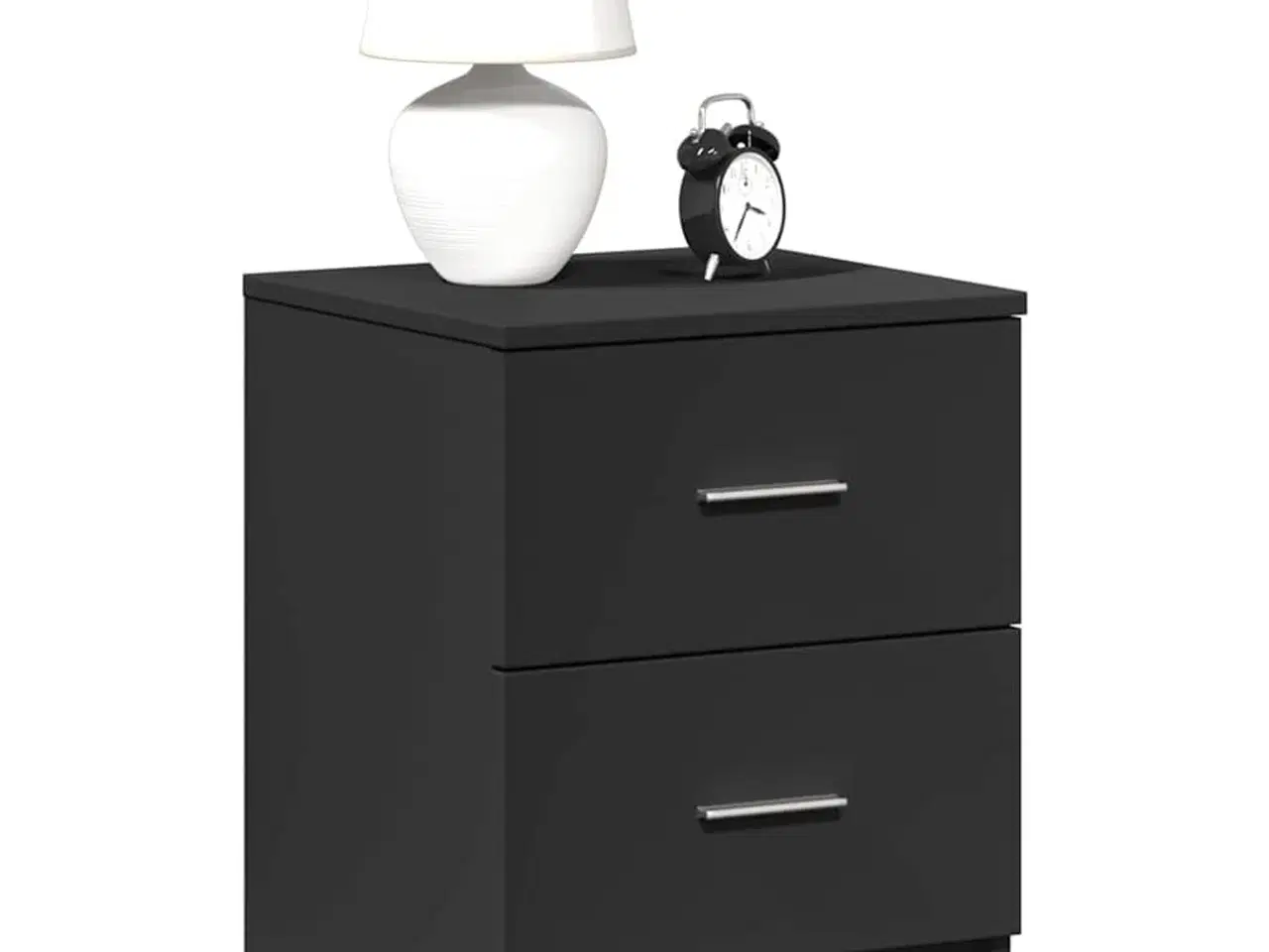 Billede 1 - Sengeborde 2 stk. med 2 skuffer 40x36x50 cm sort