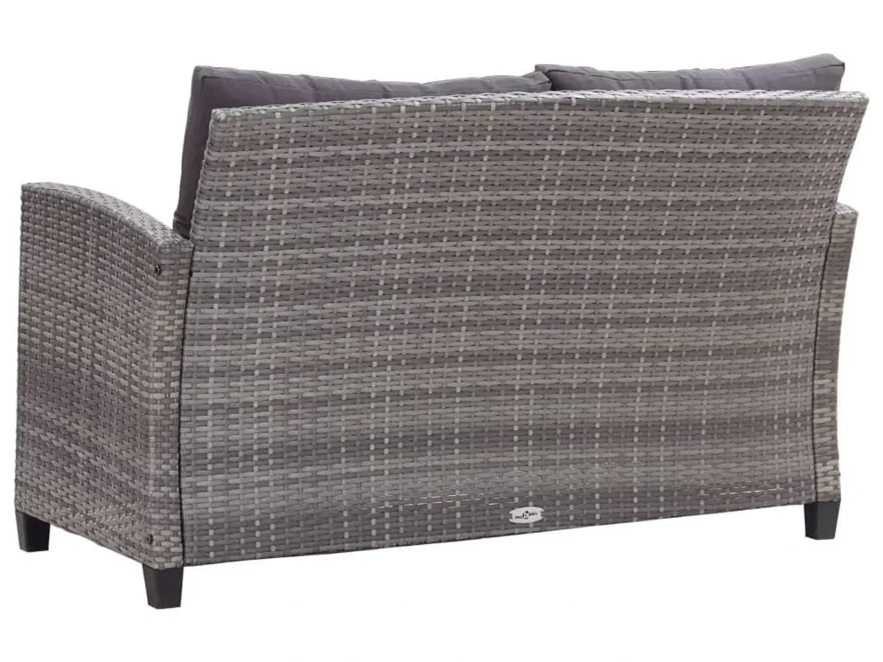 Billede 4 - Loungesæt til haven 6 dele med hynder polyrattan mørkegrå