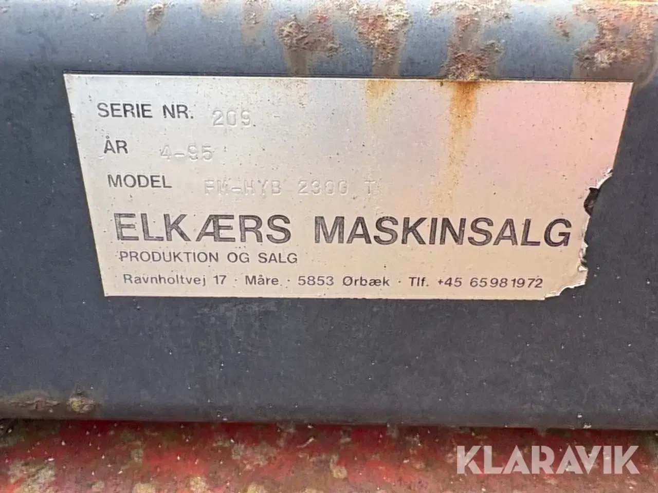 Billede 5 - Hydraulisk kost Elkær FM-HYB 2000 T
