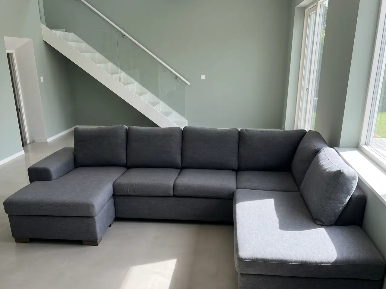 Billede 1 - Stor hjørnesofa med chaiselong