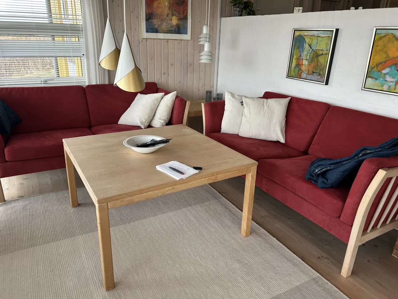 Billede 2 - Sofagruppe incl. 2 massive sofaborde 