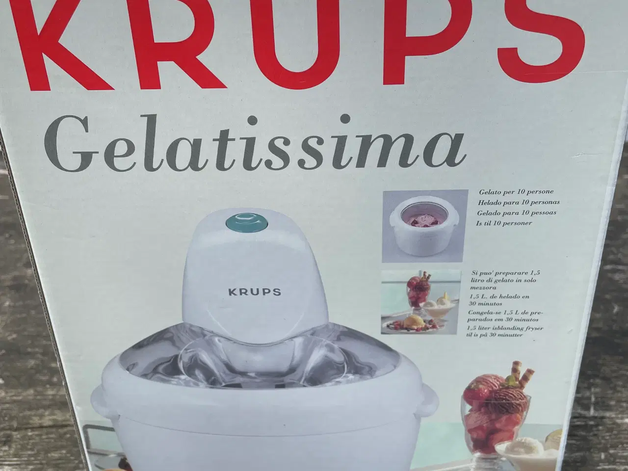 Billede 1 - Ismaskine Krups Gelatissima